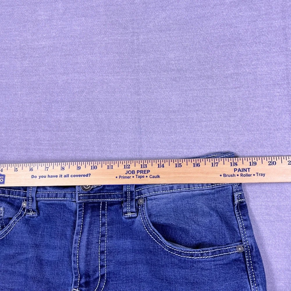 TK Axel Men Slim Boot Cut Jeans Blue‎ Denim Size 34x30 Stretch RN138823